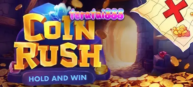 Tampilan antarmuka permainan slot Coin Rush dengan desain 3x3 yang dinamis